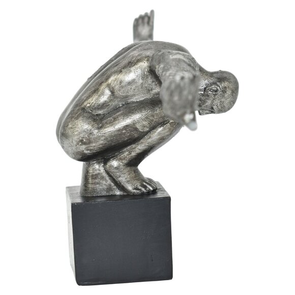 Adam & Friends Home Decor Take-A-Bow Man Sculpture | 1-Piece | Pewter - Picture 2 of 6